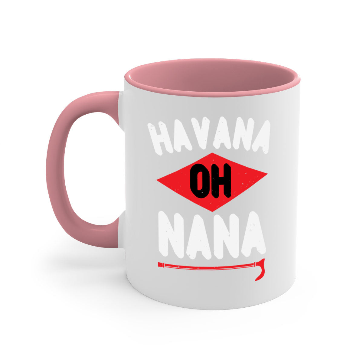 HAVANA OH NANA 104# Mug featuring a two-tone design with a colored handle and glossy finish, available in multiple colors.