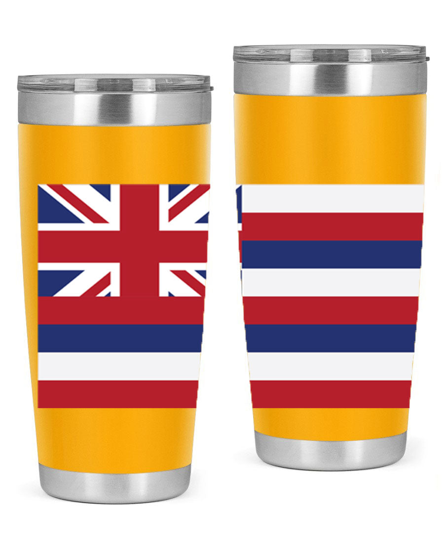 Hawaii 41# Tumbler showcasing double wall vacuum insulation and vibrant design, perfect for hot and cold beverages.