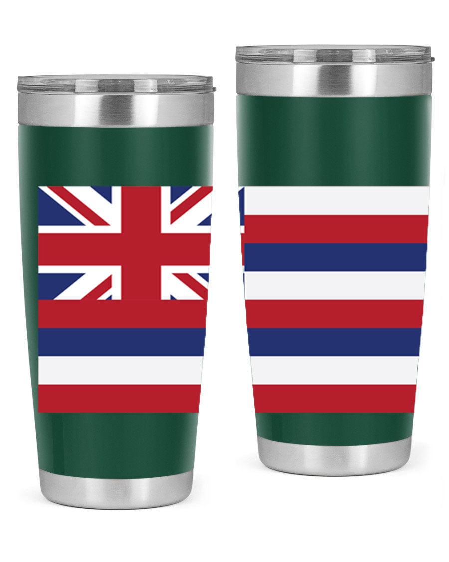 Hawaii 41# Tumbler showcasing double wall vacuum insulation and vibrant design, perfect for hot and cold beverages.