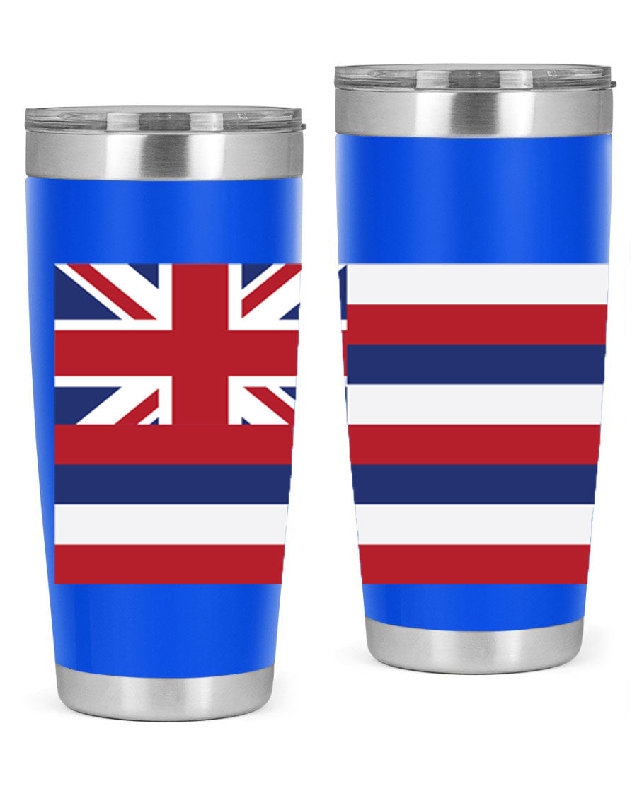 Hawaii 41# Tumbler showcasing double wall vacuum insulation and vibrant design, perfect for hot and cold beverages.