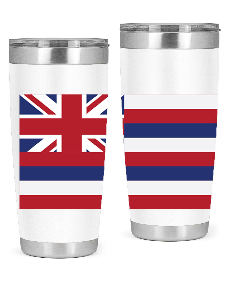 Hawaii 41# Tumbler showcasing double wall vacuum insulation and vibrant design, perfect for hot and cold beverages.