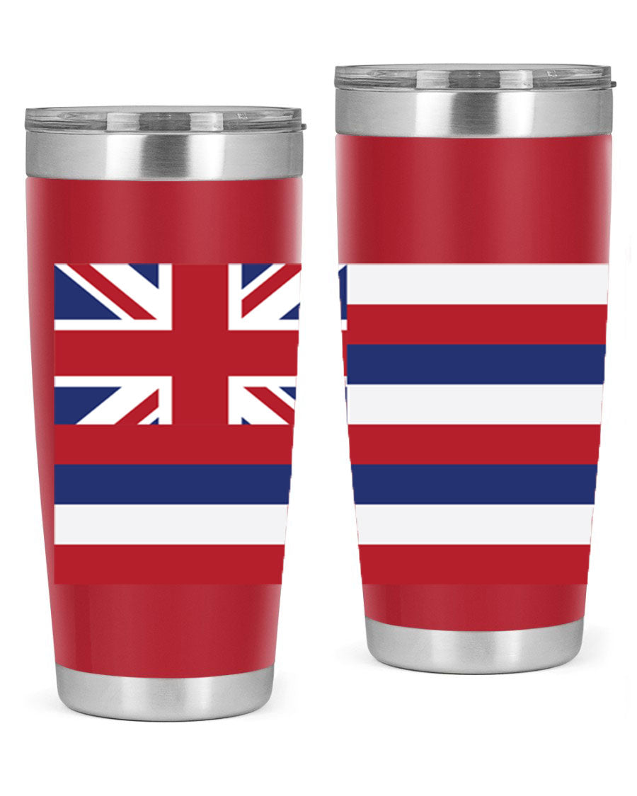 Hawaii 41# Tumbler showcasing double wall vacuum insulation and vibrant design, perfect for hot and cold beverages.