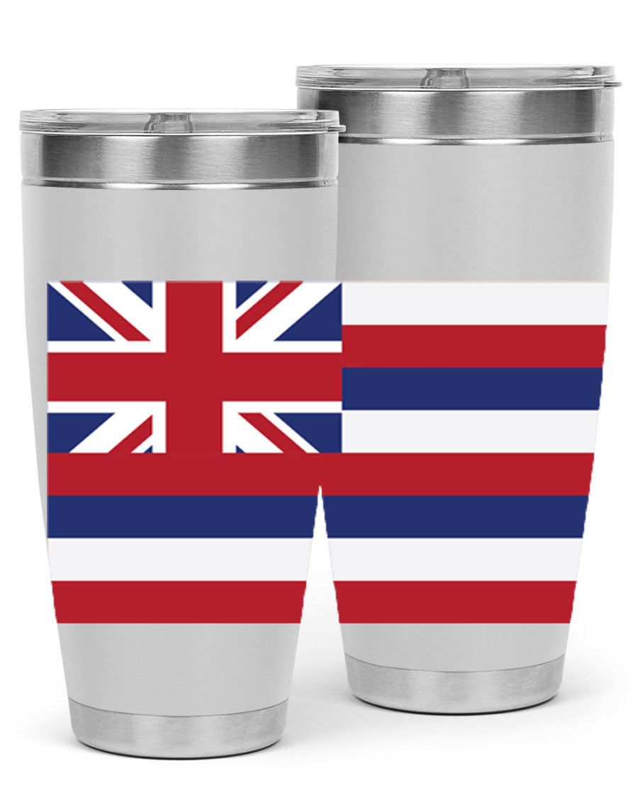 Hawaii 41# Tumbler showcasing double wall vacuum insulation and vibrant design, perfect for hot and cold beverages.