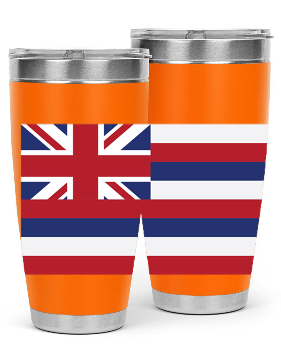 Hawaii 41# Tumbler showcasing double wall vacuum insulation and vibrant design, perfect for hot and cold beverages.