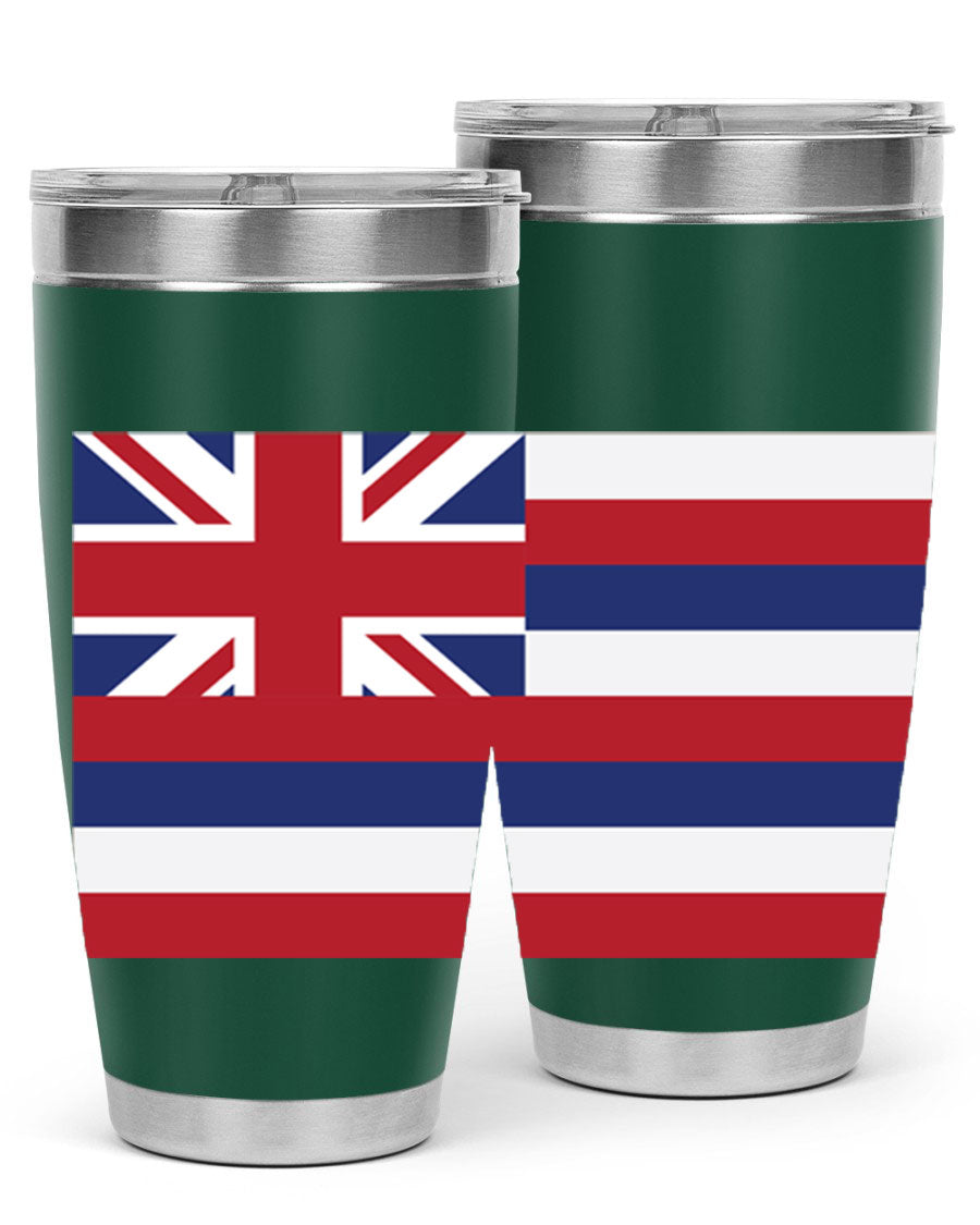 Hawaii 41# Tumbler showcasing double wall vacuum insulation and vibrant design, perfect for hot and cold beverages.