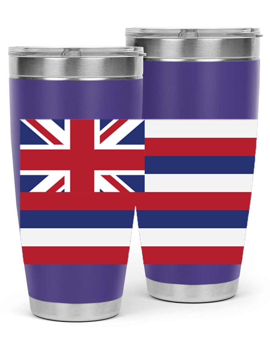 Hawaii 41# Tumbler showcasing double wall vacuum insulation and vibrant design, perfect for hot and cold beverages.