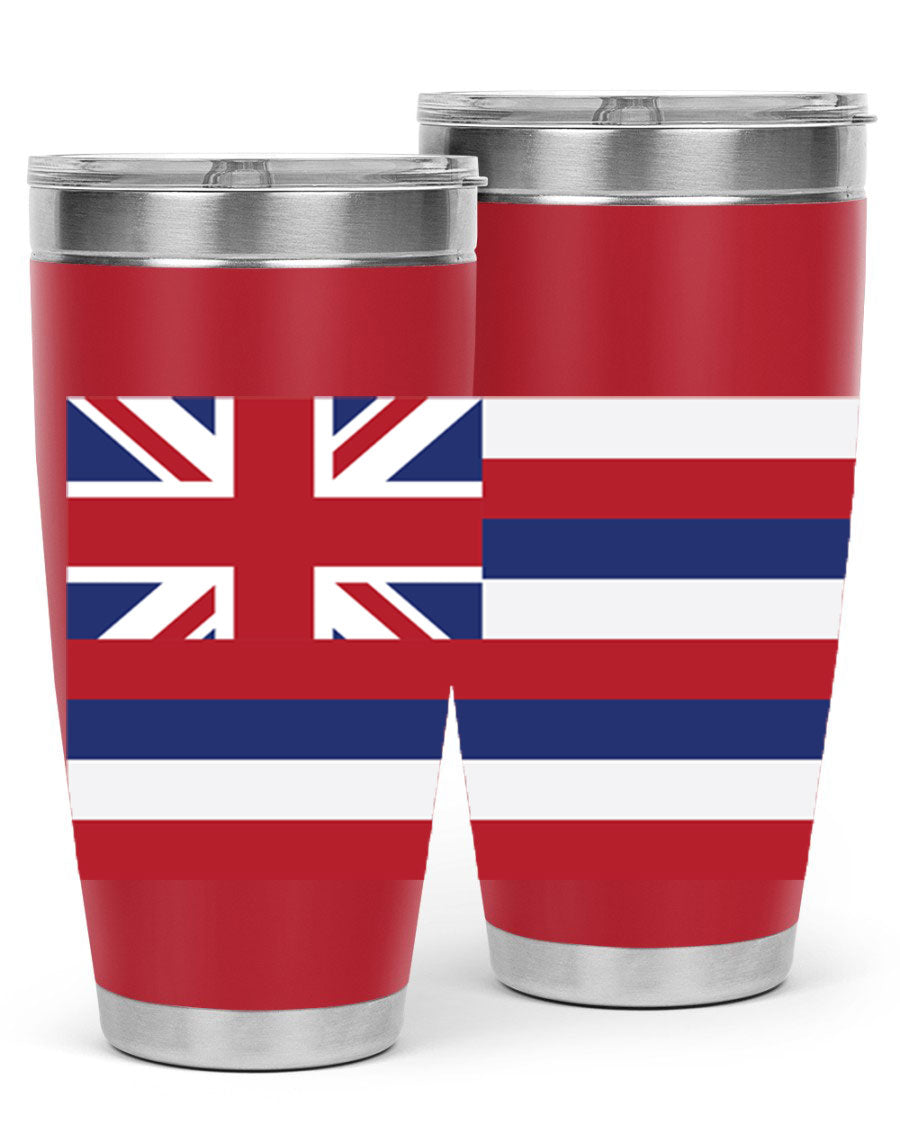 Hawaii 41# Tumbler showcasing double wall vacuum insulation and vibrant design, perfect for hot and cold beverages.