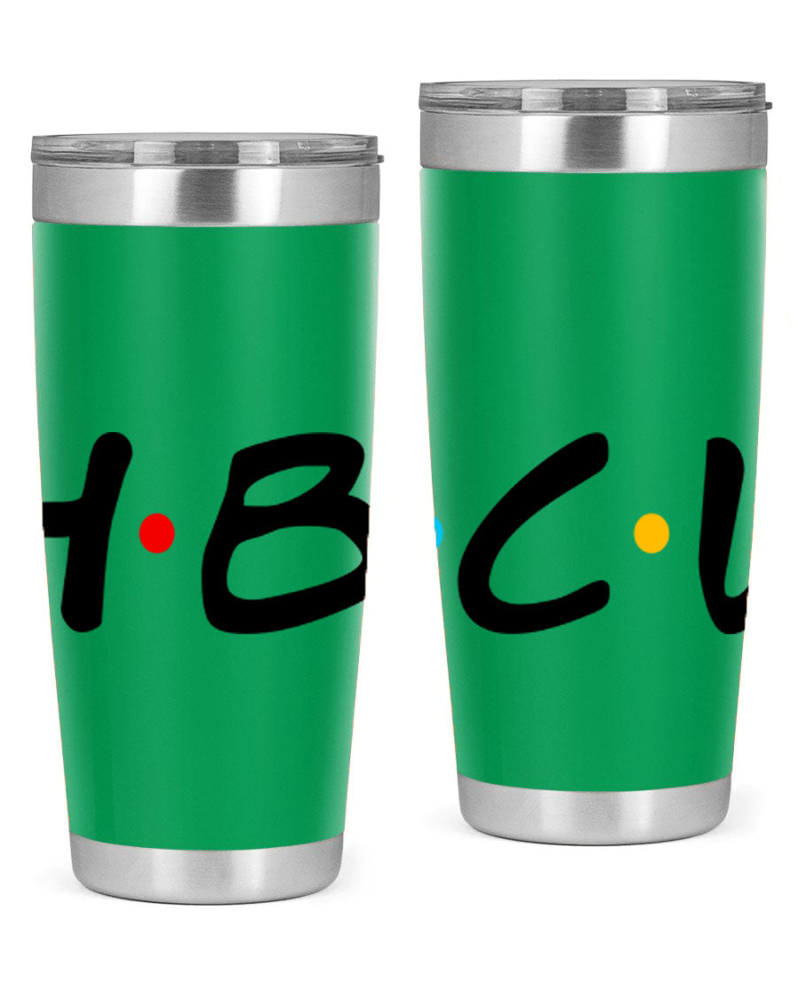 HBCU 138# Cotton Tank featuring bold black words and phrases, perfect for casual wear and showcasing HBCU pride.