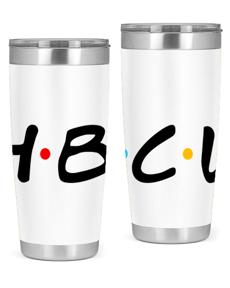 HBCU 138# Cotton Tank featuring bold black words and phrases, perfect for casual wear and showcasing HBCU pride.