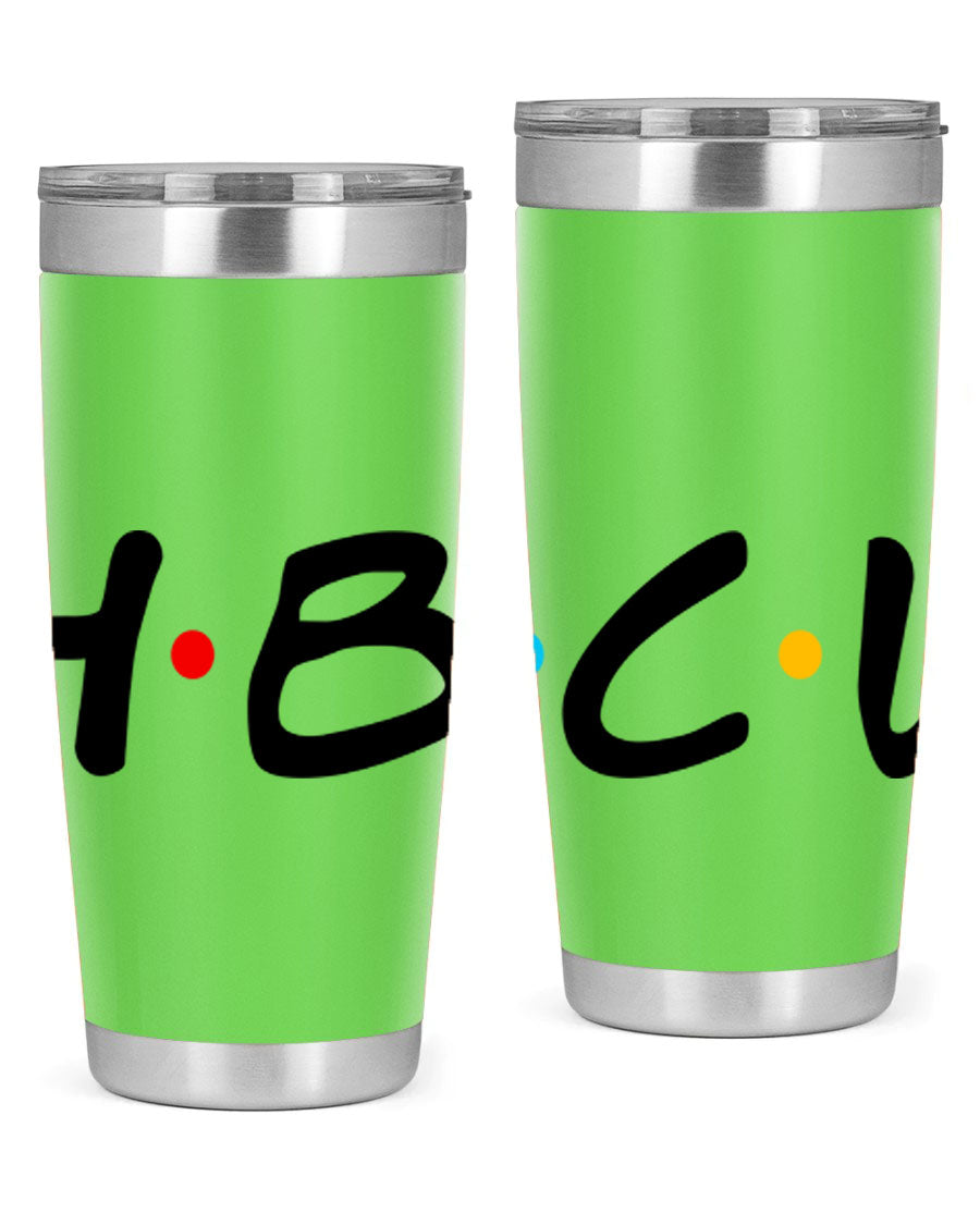 HBCU 138# Cotton Tank featuring bold black words and phrases, perfect for casual wear and showcasing HBCU pride.