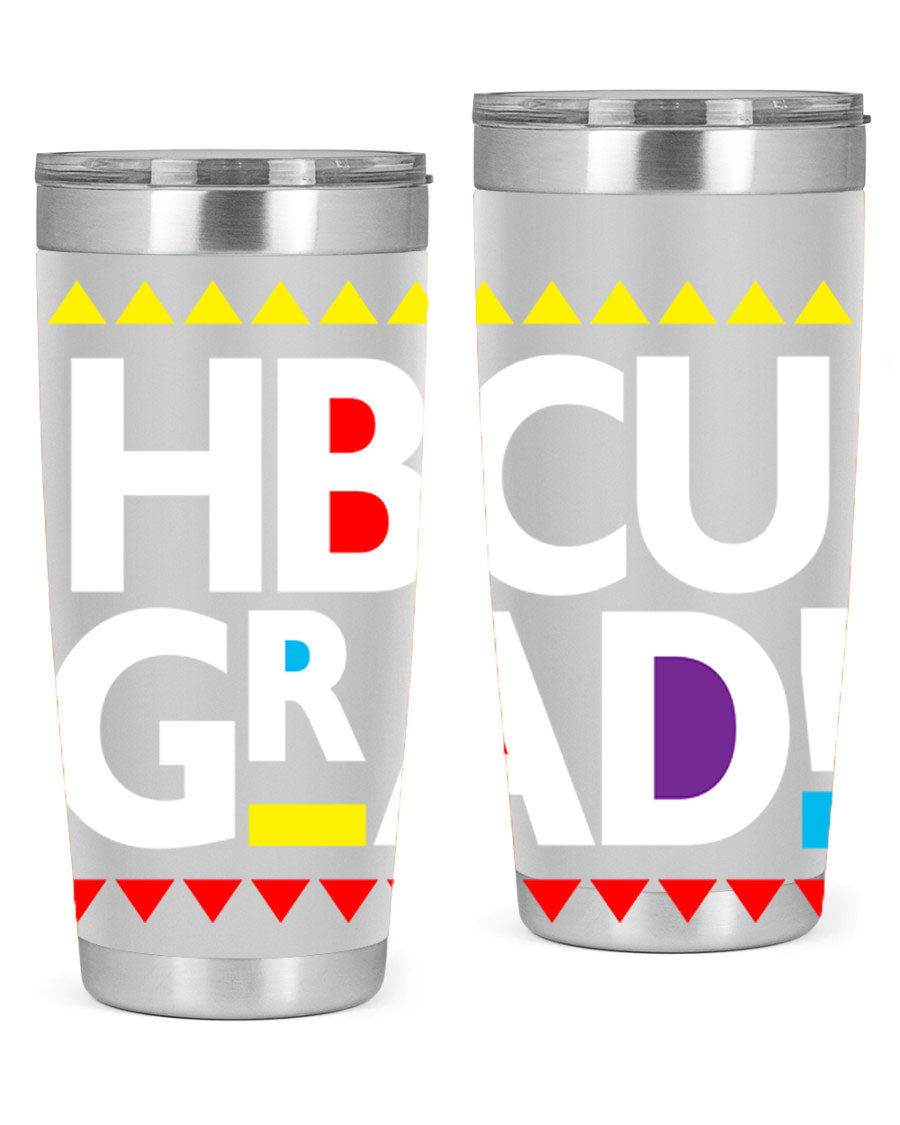 HBCU Grad Cotton Tank featuring bold black words and phrases, showcasing pride in HBCU education.