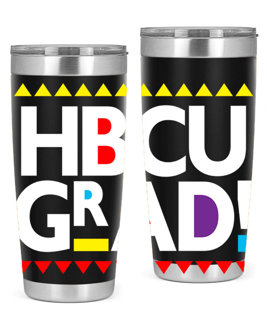 HBCU Grad Cotton Tank featuring bold black words and phrases, showcasing pride in HBCU education.