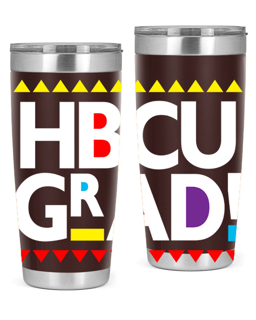 HBCU Grad Cotton Tank featuring bold black words and phrases, showcasing pride in HBCU education.