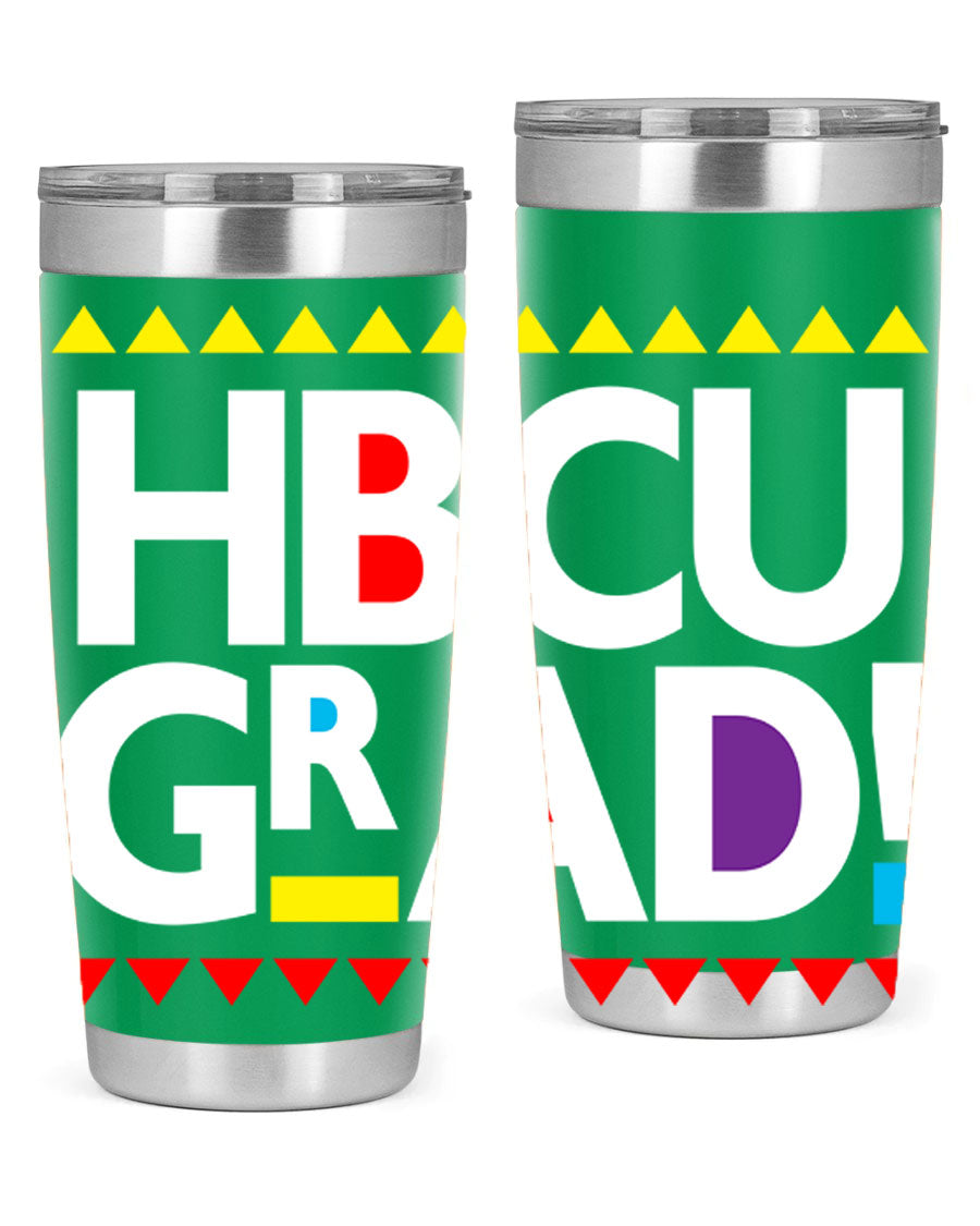 HBCU Grad Cotton Tank featuring bold black words and phrases, showcasing pride in HBCU education.