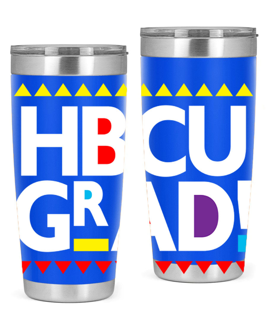 HBCU Grad Cotton Tank featuring bold black words and phrases, showcasing pride in HBCU education.