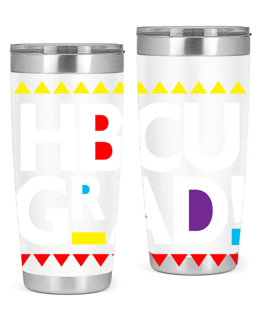 HBCU Grad Cotton Tank featuring bold black words and phrases, showcasing pride in HBCU education.