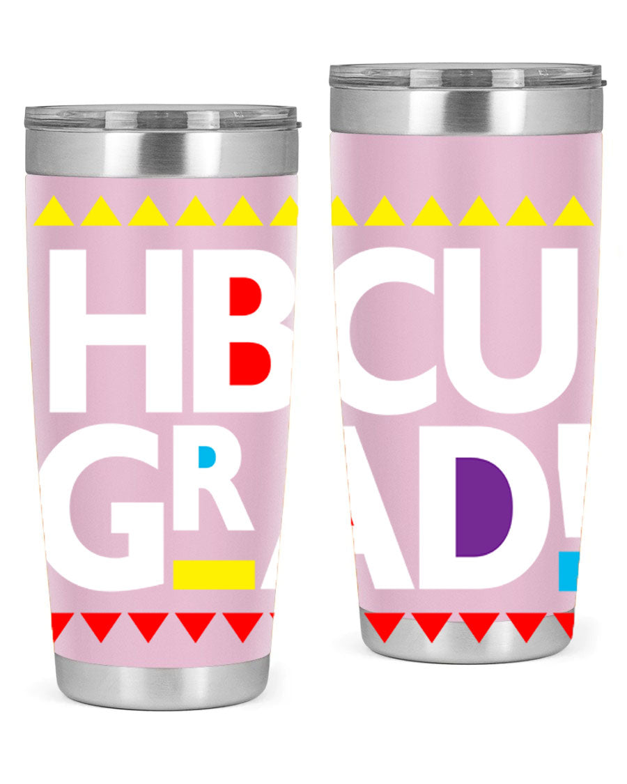 HBCU Grad Cotton Tank featuring bold black words and phrases, showcasing pride in HBCU education.