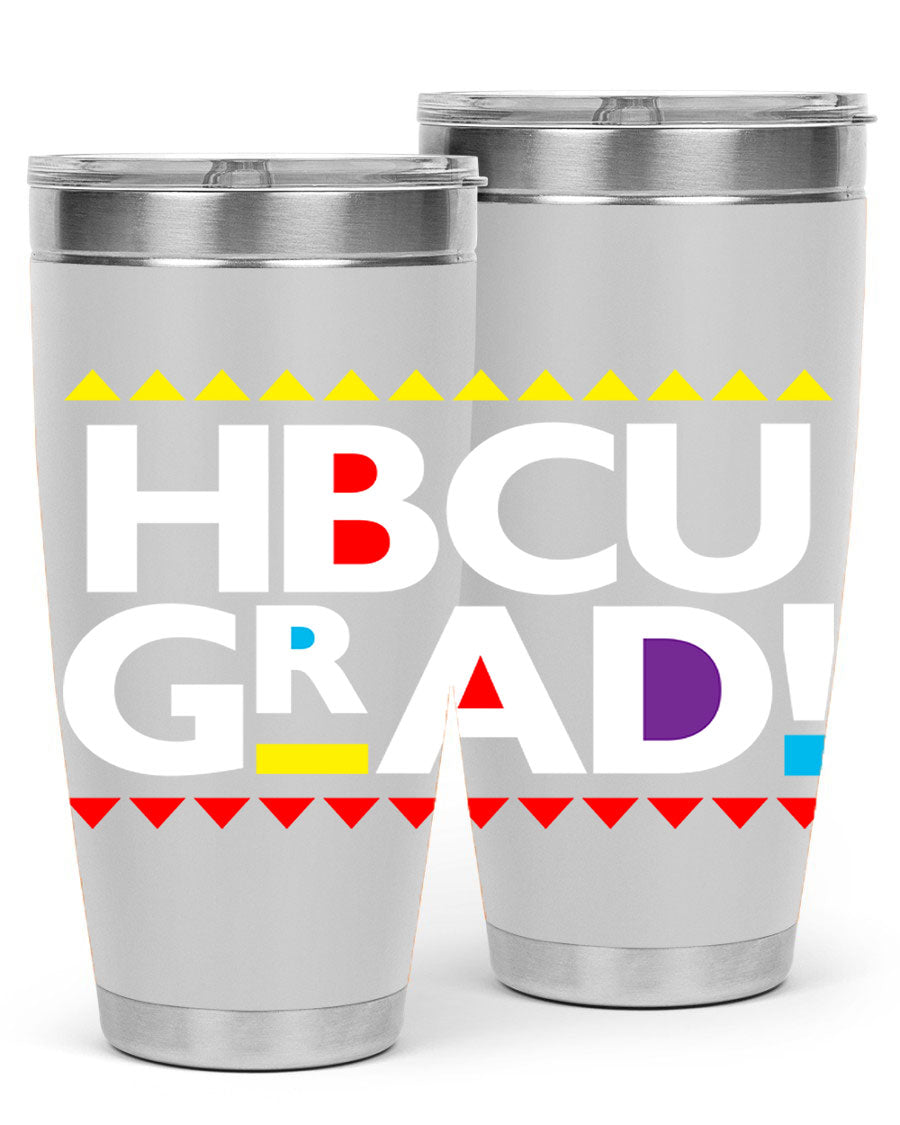 HBCU Grad Cotton Tank featuring bold black words and phrases, showcasing pride in HBCU education.