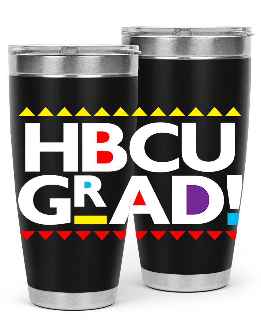 HBCU Grad Cotton Tank featuring bold black words and phrases, showcasing pride in HBCU education.