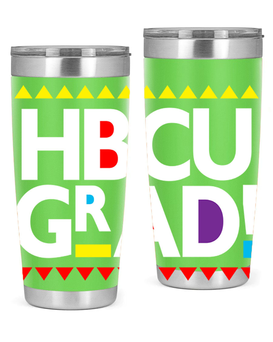 HBCU Grad Cotton Tank featuring bold black words and phrases, showcasing pride in HBCU education.