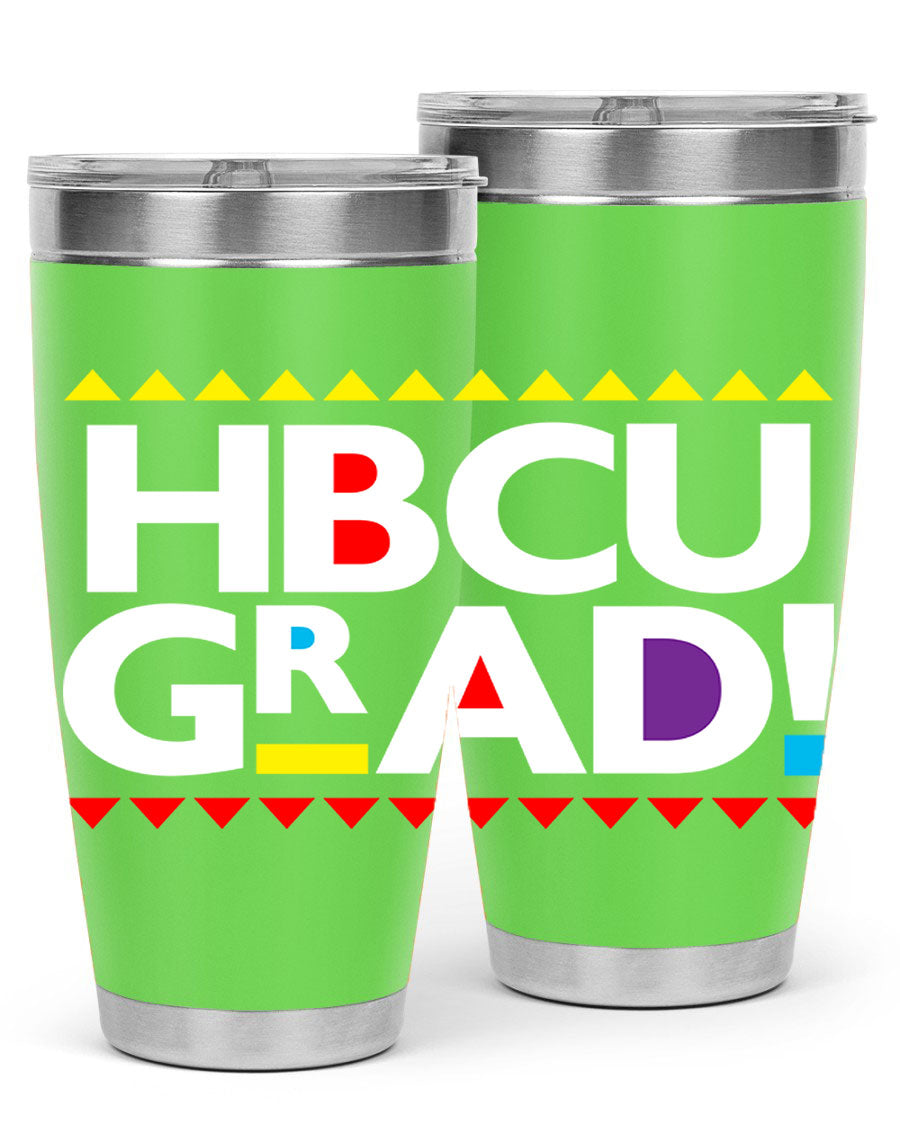 HBCU Grad Cotton Tank featuring bold black words and phrases, showcasing pride in HBCU education.