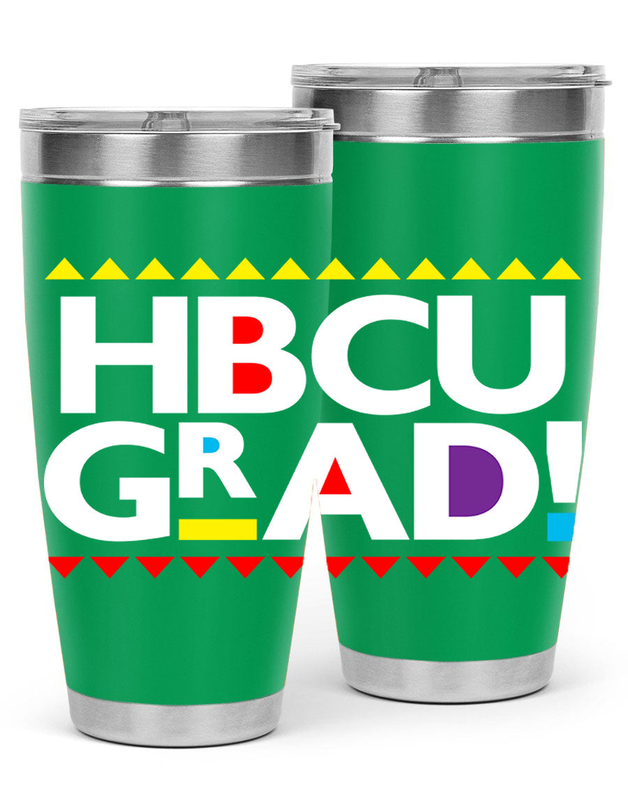 HBCU Grad Cotton Tank featuring bold black words and phrases, showcasing pride in HBCU education.