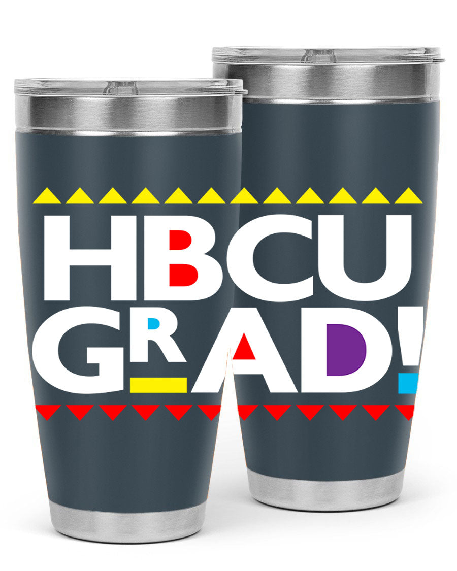 HBCU Grad Cotton Tank featuring bold black words and phrases, showcasing pride in HBCU education.