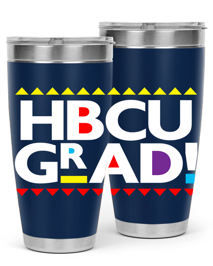 HBCU Grad Cotton Tank featuring bold black words and phrases, showcasing pride in HBCU education.
