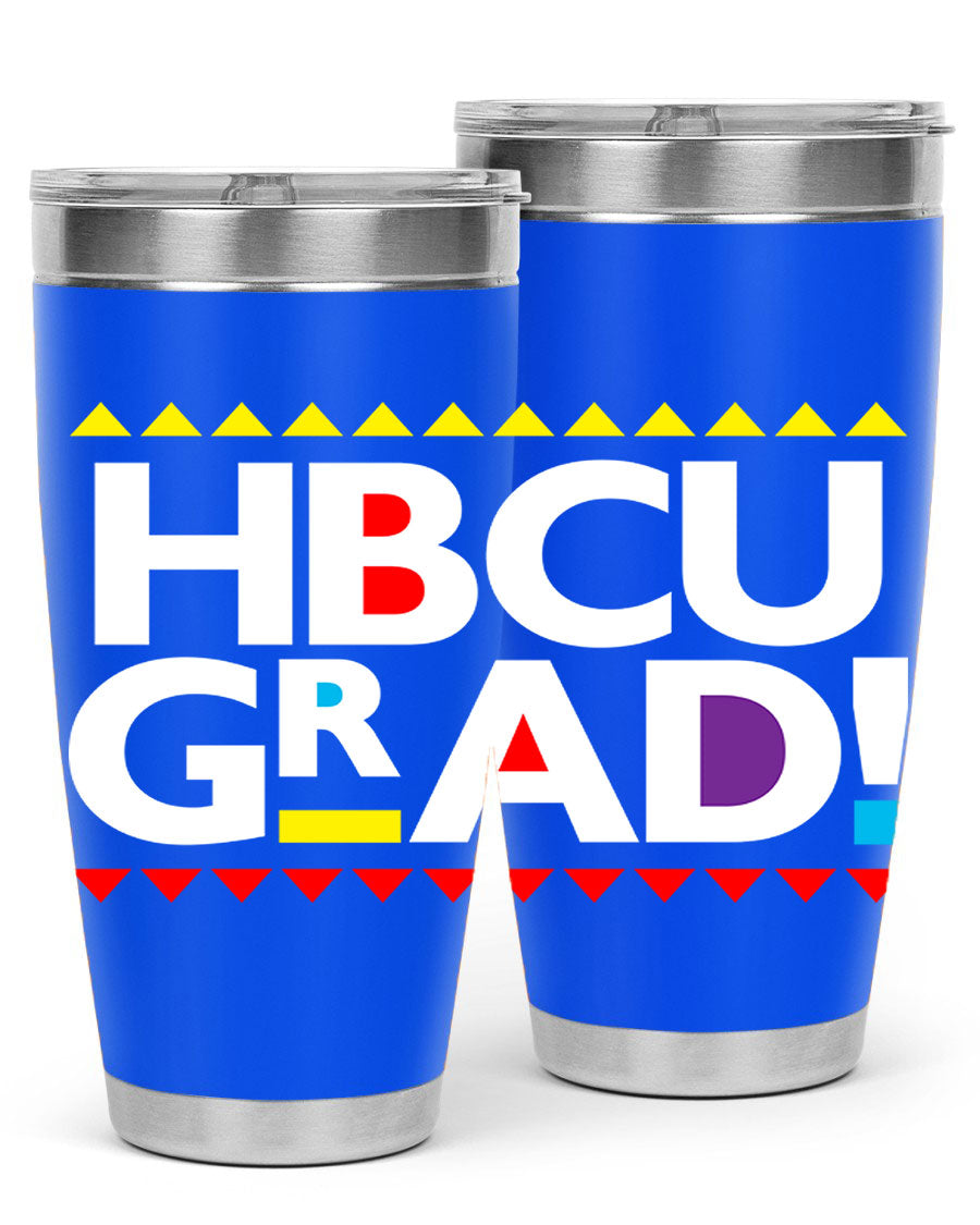 HBCU Grad Cotton Tank featuring bold black words and phrases, showcasing pride in HBCU education.