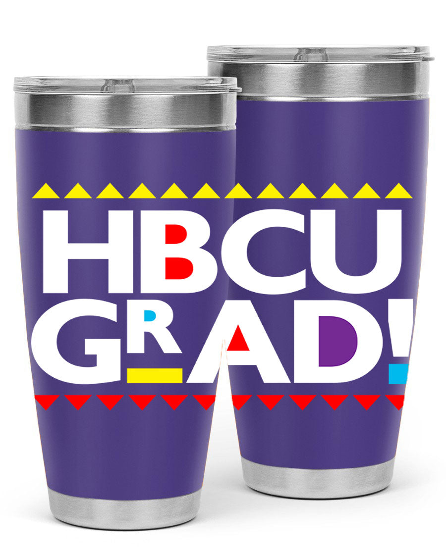 HBCU Grad Cotton Tank featuring bold black words and phrases, showcasing pride in HBCU education.