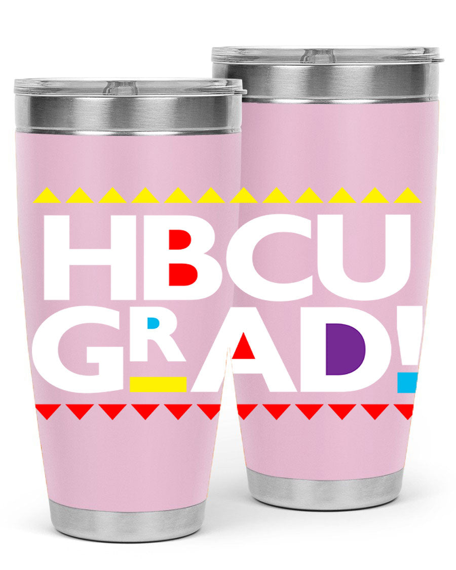 HBCU Grad Cotton Tank featuring bold black words and phrases, showcasing pride in HBCU education.