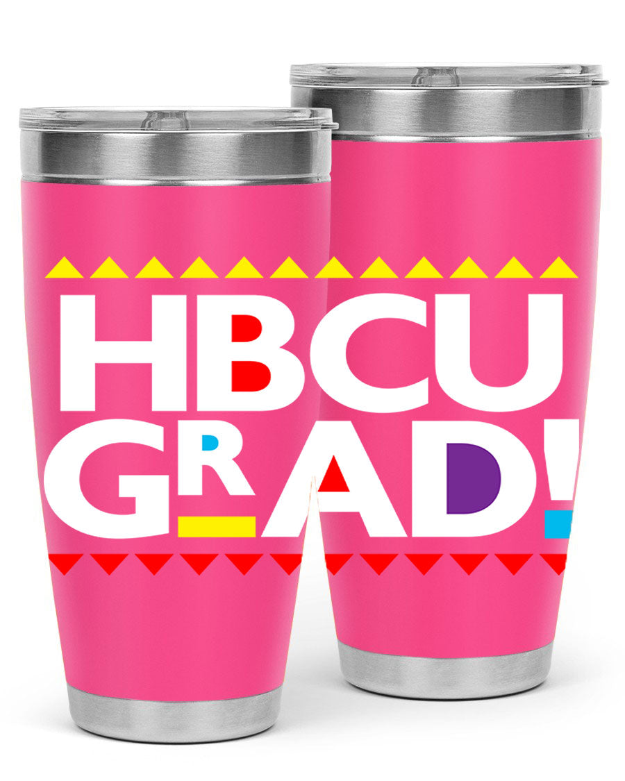 HBCU Grad Cotton Tank featuring bold black words and phrases, showcasing pride in HBCU education.