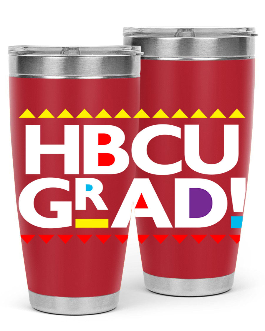HBCU Grad Cotton Tank featuring bold black words and phrases, showcasing pride in HBCU education.