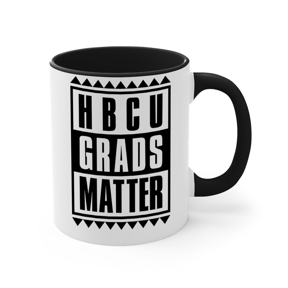HBCU Grads Matter 137# Mug with colored handle and glossy finish, available in multiple colors.