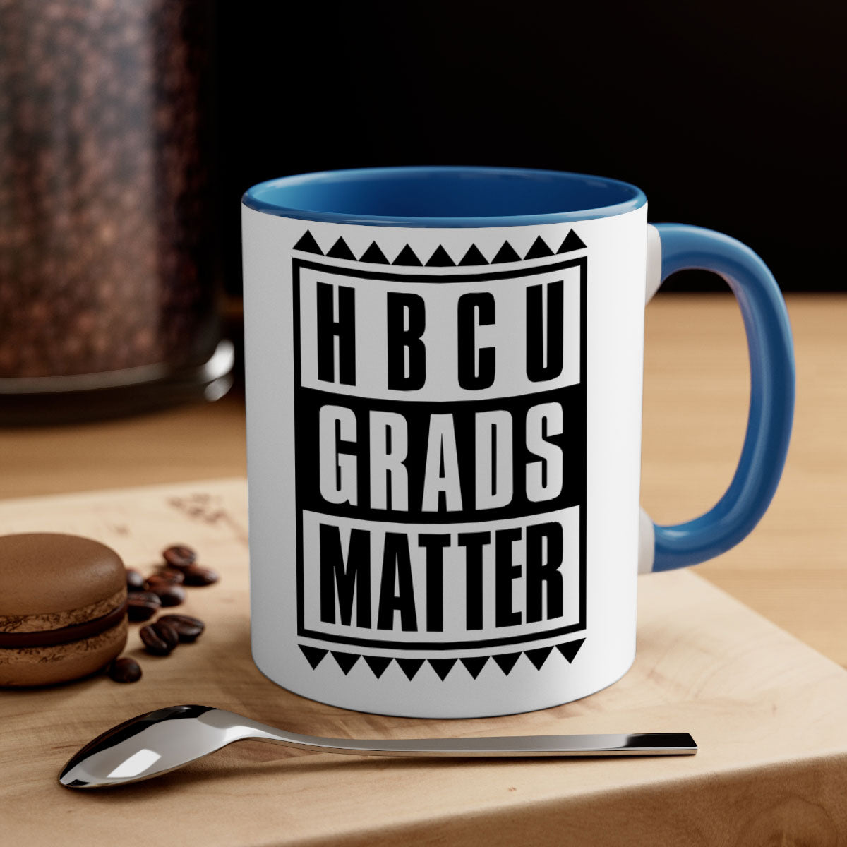 HBCU Grads Matter 137# Mug with colored handle and glossy finish, available in multiple colors.