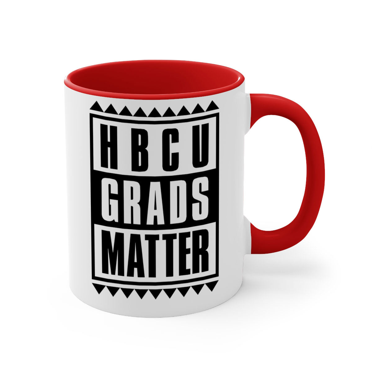 HBCU Grads Matter 137# Mug with colored handle and glossy finish, available in multiple colors.