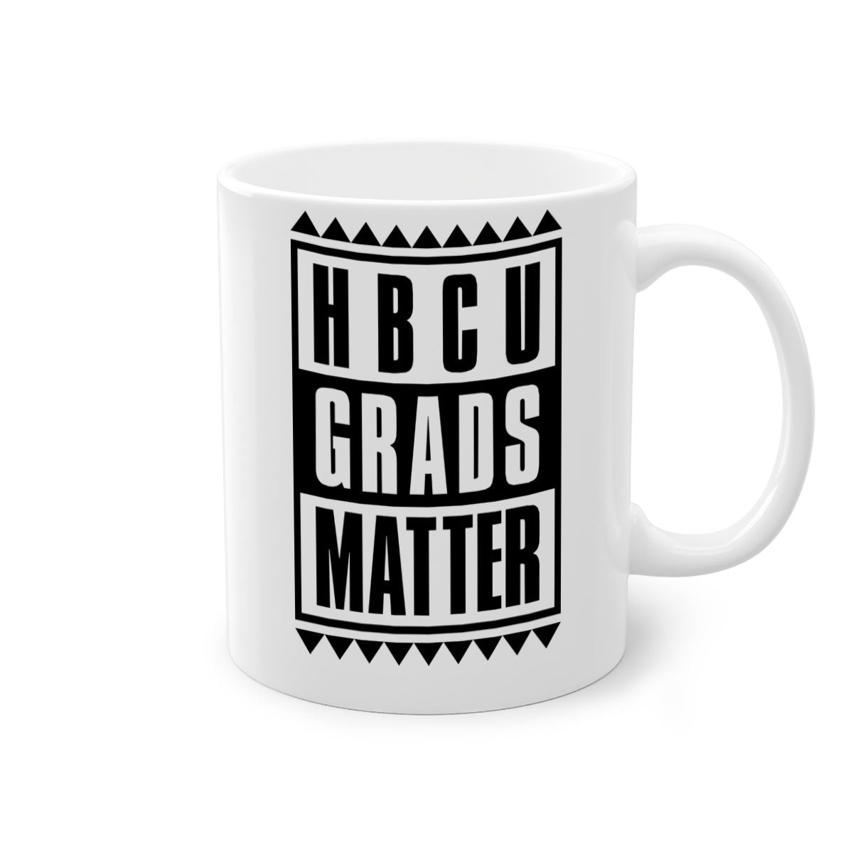 HBCU Grads Matter 137# Mug with colored handle and glossy finish, available in multiple colors.