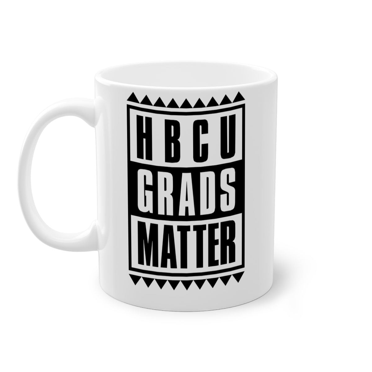 HBCU Grads Matter 137# Mug with colored handle and glossy finish, available in multiple colors.