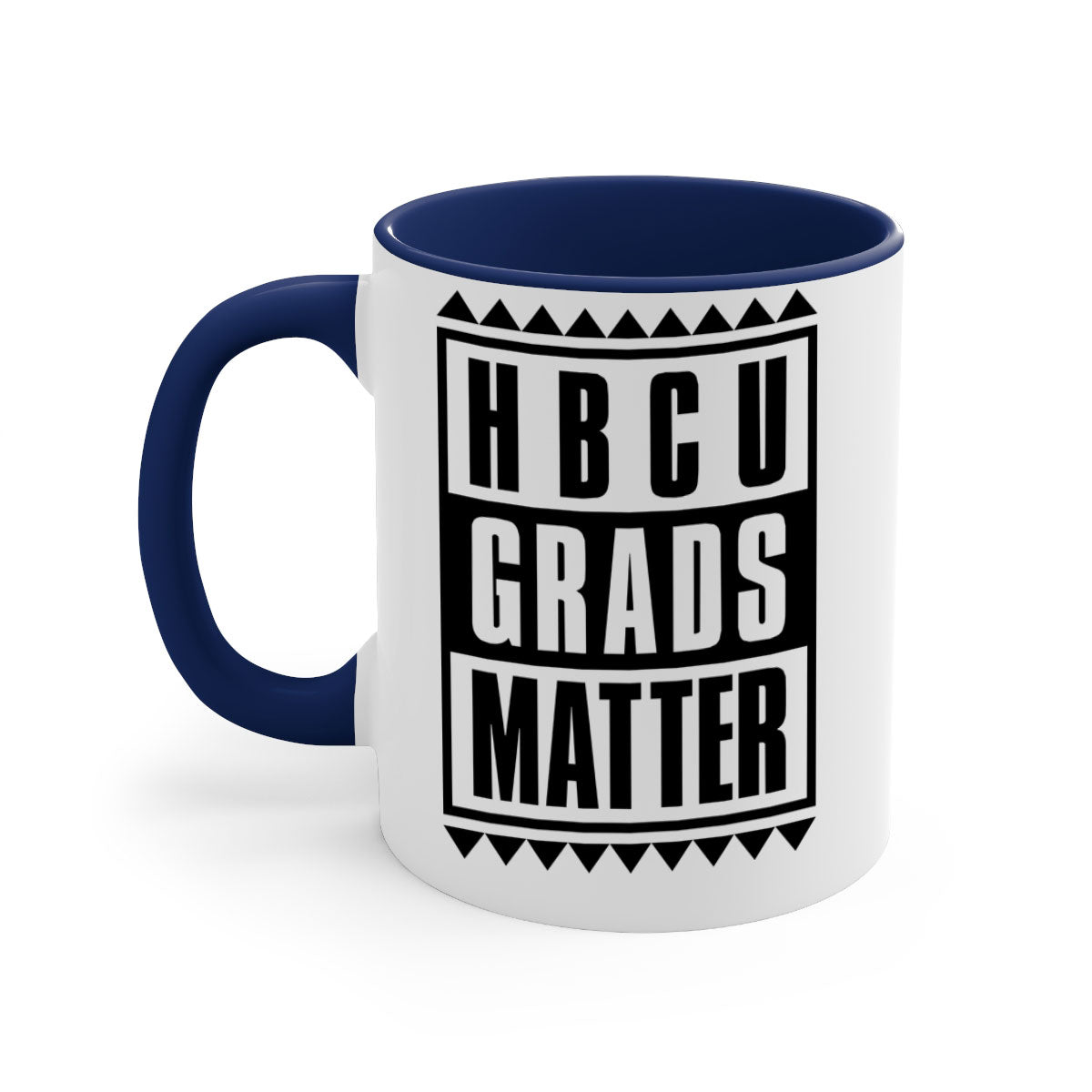 HBCU Grads Matter 137# Mug with colored handle and glossy finish, available in multiple colors.