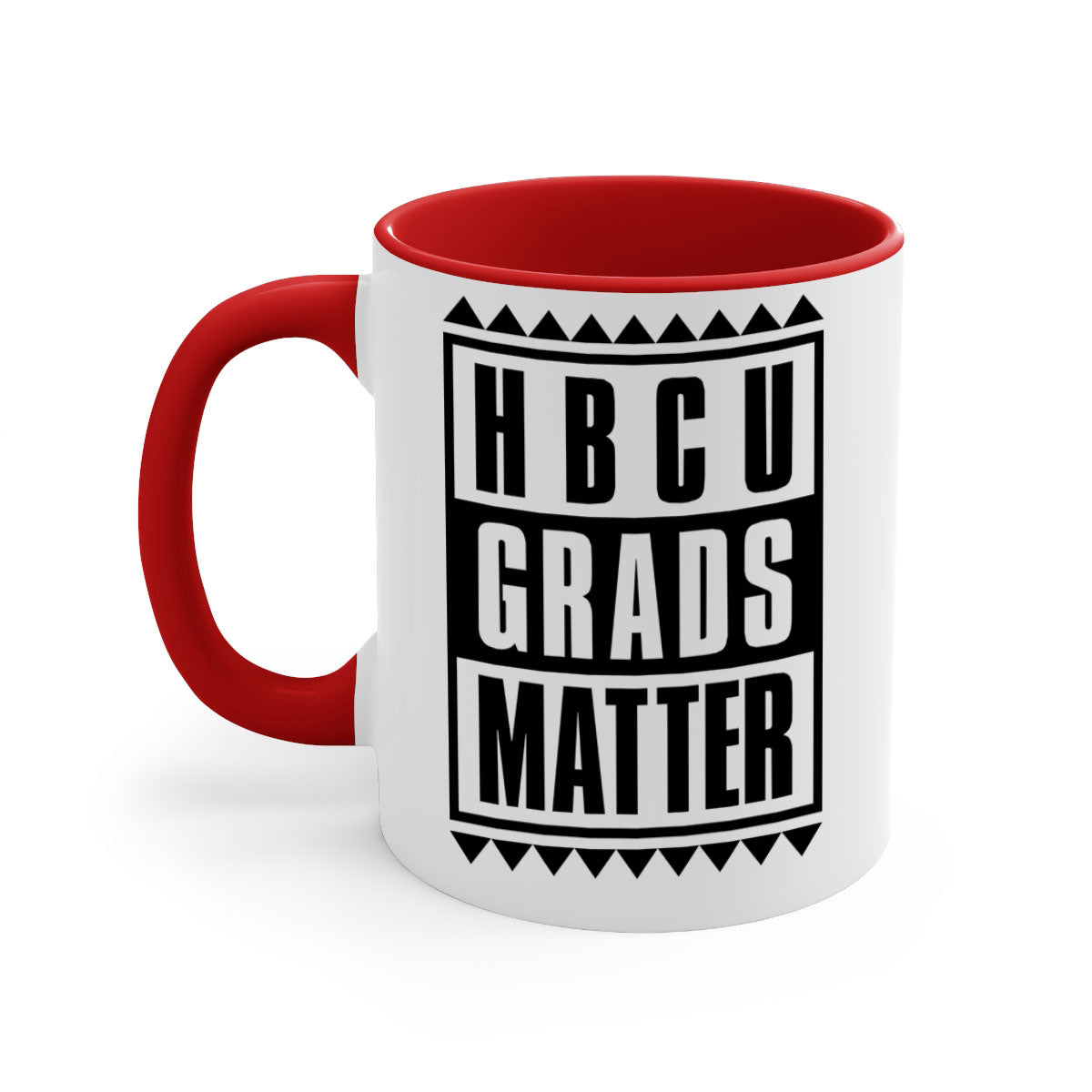 HBCU Grads Matter 137# Mug with colored handle and glossy finish, available in multiple colors.