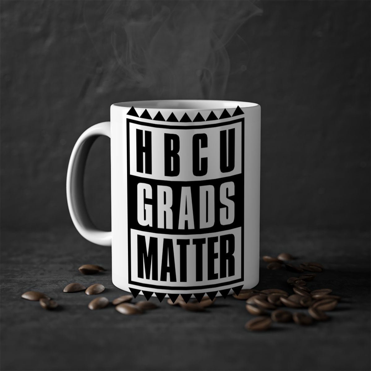 HBCU Grads Matter 137# Mug with colored handle and glossy finish, available in multiple colors.