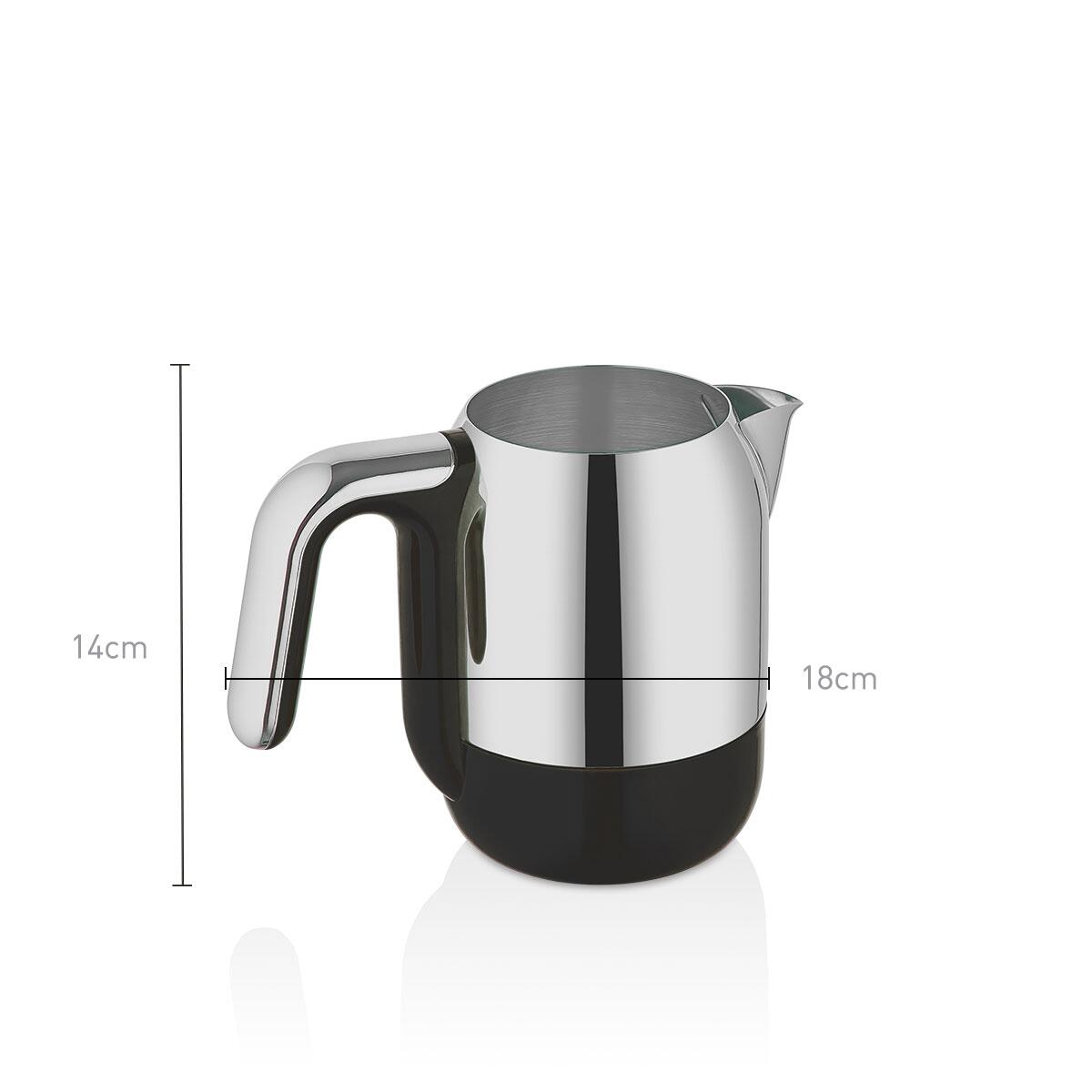 Korkmaz Kahvekolik Rosagold/Chrom Automatische Türkische Kaffeemaschine mit Edelstahl-Kaffeekanne und eleganten Design.