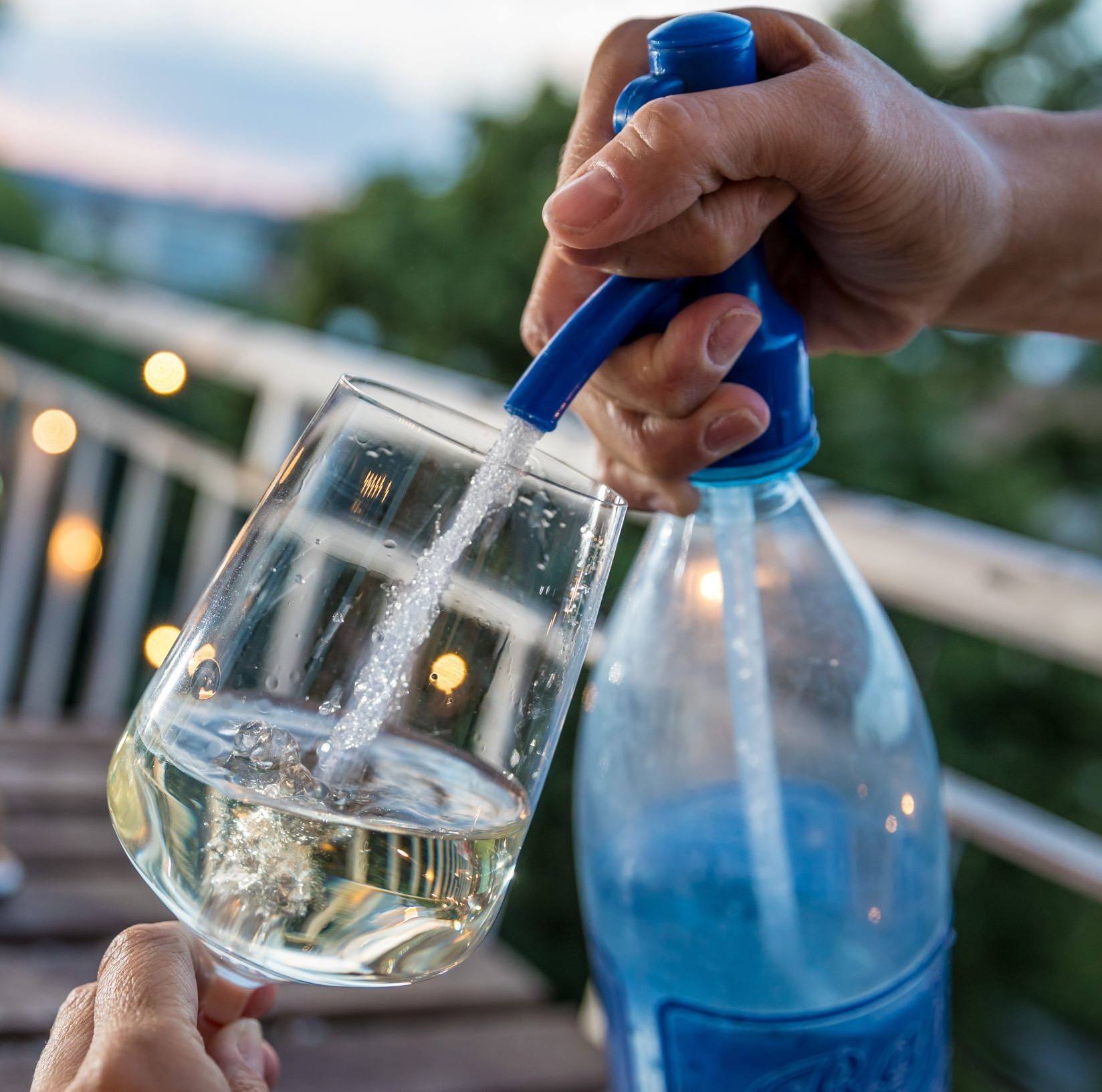 Blue Soda Dispenser Siphon(for Store-bought Bottles Only