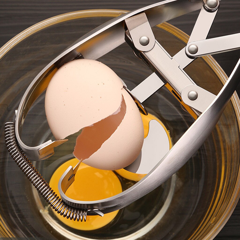 Stainless Steel Egg Scissors Eggshell Cutter Egg Opener with sharp blades and ergonomic design, ideal for cracking eggs cleanly.