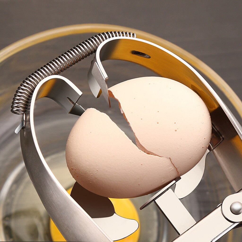 Stainless Steel Egg Scissors Eggshell Cutter Egg Opener with sharp blades and ergonomic design, ideal for cracking eggs cleanly.