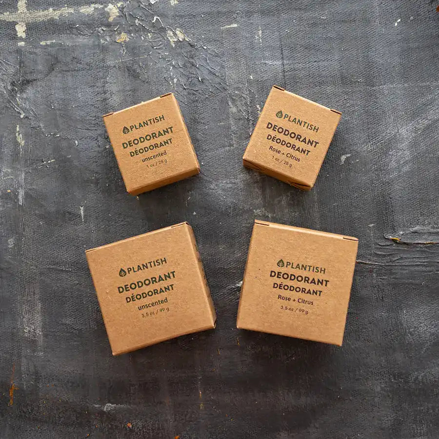 Zero Waste Deodorant Bar - Unscented, eco-friendly and vegan, showcasing its smooth texture and natural ingredients.