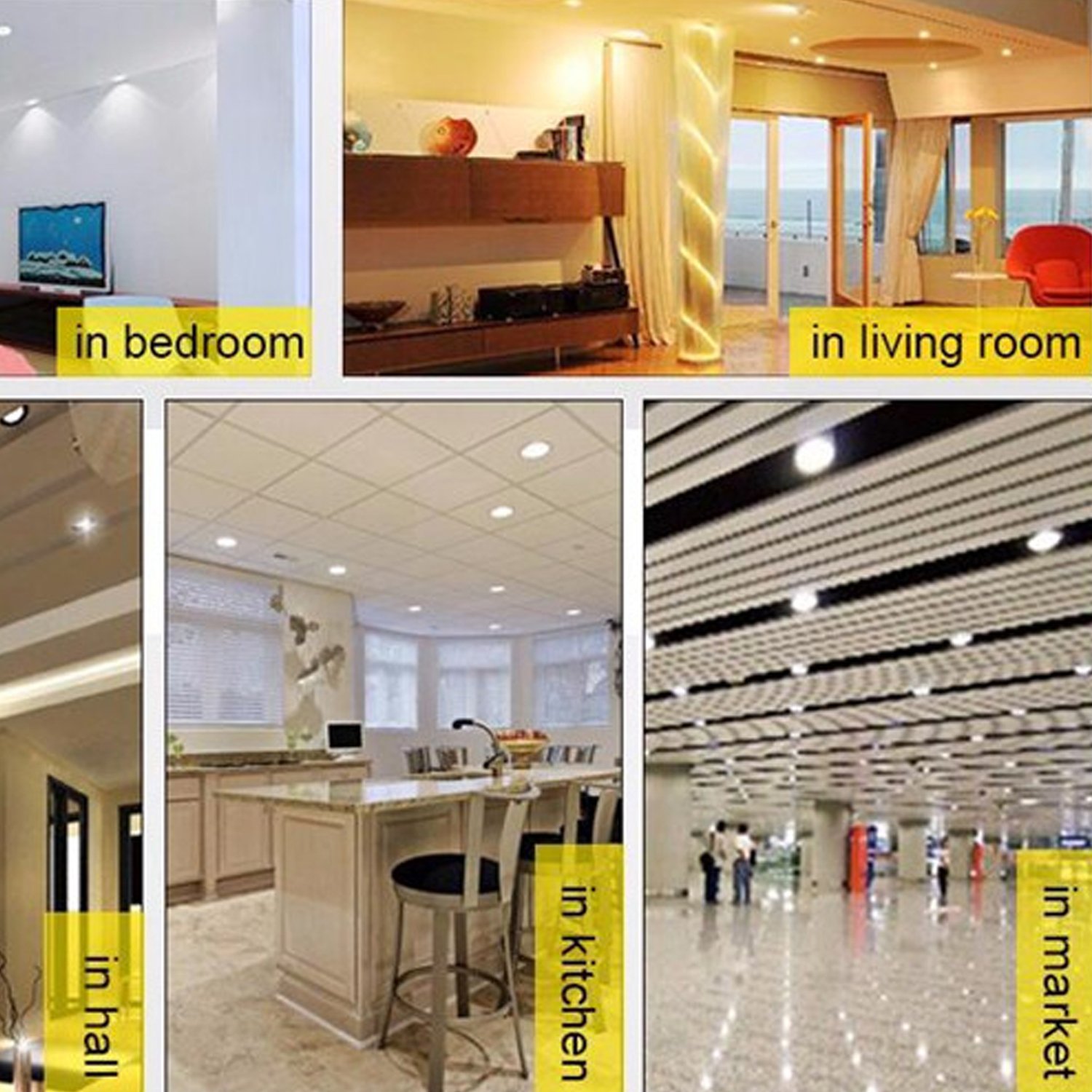 12W Modern LED Adjustable Tilt Angle Downlight, round recessed ceiling light with sleek design and cool white illumination.