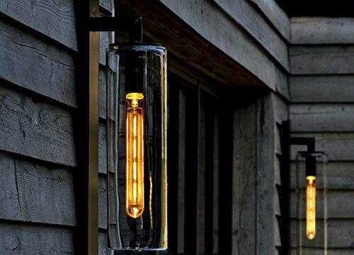 A pack of E27 Vintage Bulb Dimmable Light Bulbs, showcasing their tall Edison T185 design with a warm white glow.