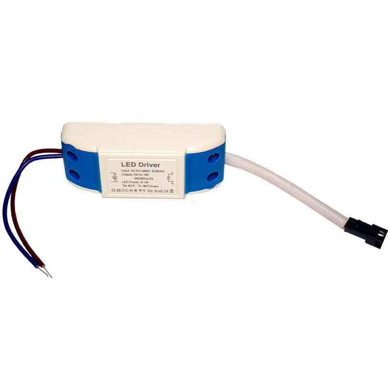 5W DC 14-19V LED driver transformer with compact design, suitable for various LED lighting applications.