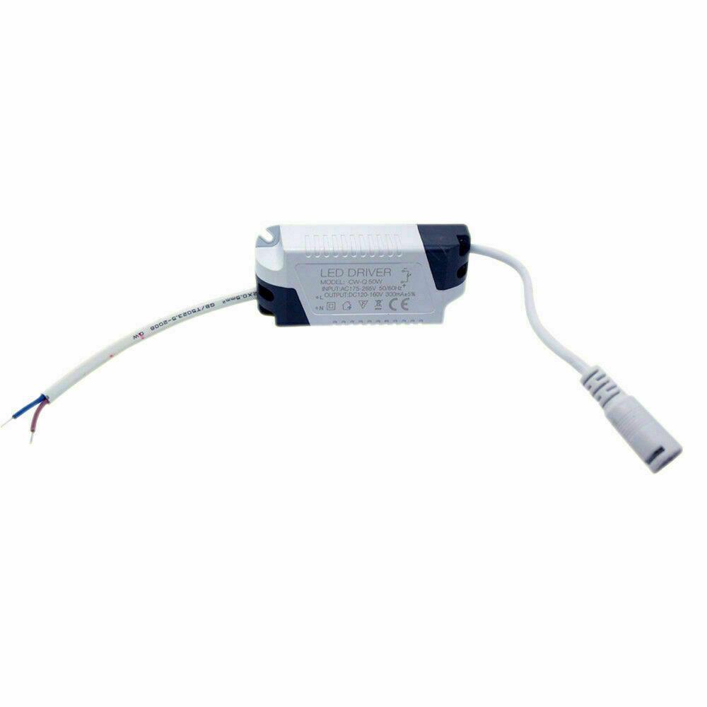 Black and white LED transformer designed for constant current output, suitable for various indoor lighting applications.